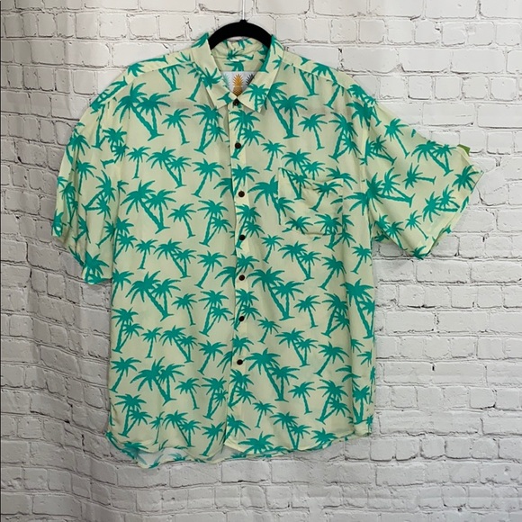 Tropical Bro’s palm tree Hawaiian style shirt - Picture 1 of 7